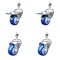 Service Caster 3 Inch SS Blue Poly Swivel 12mm Threaded Stem Caster Total Lock Brake, 2PK SSTSTTL20S314-PPUB-BLUE-M1215-2-S-2 - alternate 1